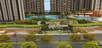 a model of a residential area with trees and buildings