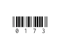 a barcode on a white background