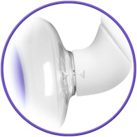 an image of a syringe with a purple light on it