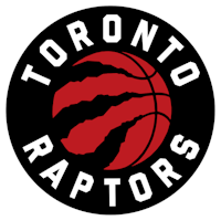 the toronto raptors logo on a black background
