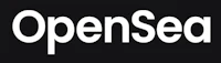 the open sea logo on a black background