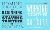 coming together is a beginning together staying together success progress