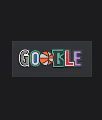 the google logo with a basketball ball on it