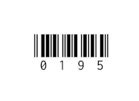 a barcode on a white background