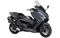a gray motorcycle on a black background
