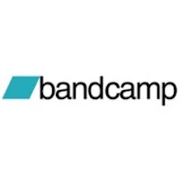 bandcamp logo on a white background