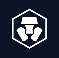 a white hexagon logo on a dark background