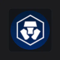 a blue and white icon with an image of a man holding a hammer