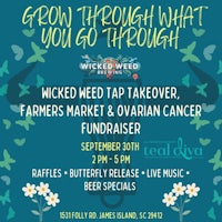 a flyer with the words grow through what you go through
