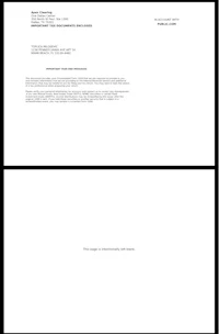 a letter with a white background and a black background