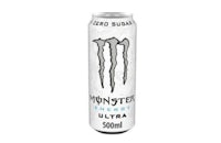 a can of monster energy ultra on a white background