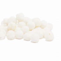 a pile of white cotton balls on a white background