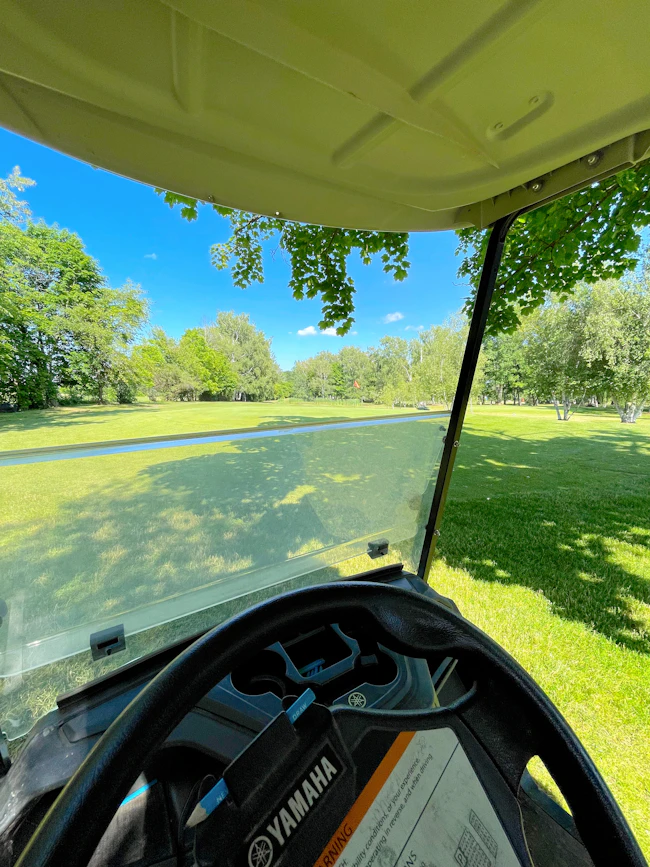 Golf cart interior