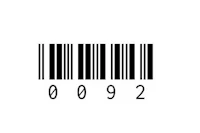a bar code on a white background