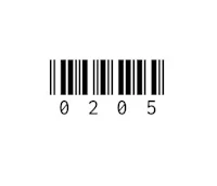 a barcode on a white background