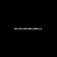 a black background with the words dc latte on it