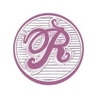 the letter r in a purple circle