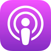 a purple icon with a white logo on it