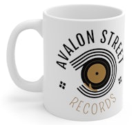 avalon street records coffee mug