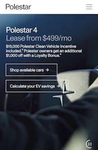polestar 4 lease from $99 m