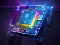 an image of a computer chip on a dark background