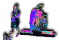 a group of people playing a musical instrument