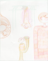 a drawing of a man and a woman