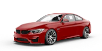 the red bmw m4 coupe