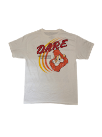a white t - shirt with the word dabe on it