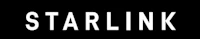 the starlink logo on a black background