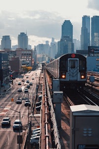 a train is on the tracks