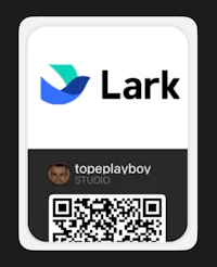a qr code with the word lark on it