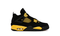 nike air jordan 4 retro 'black/yellow'