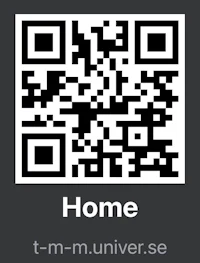 a qr code with the word home on it