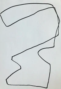 a drawing of a line on a piece of paper