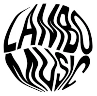 a black and white logo with the words'lambo music'