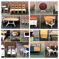 a collage of pictures showing different types of furniture