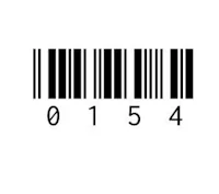 a barcode on a white background