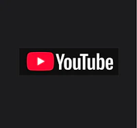 youtube logo on a black background