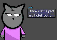 i think i left a part in a hotel room