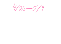 a black screen with pink writing on it