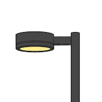 an illustration of a street light with a yellow light