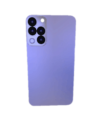 the back of an iphone 11 pro in purple
