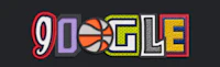 the word google is shown on a black background