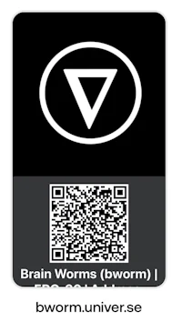 brain worms qr code