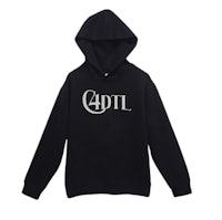 a black hoodie with the word ltd 4 on it