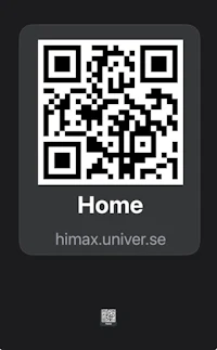 a qr code with the word home on it