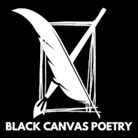 black canvas poetry logo