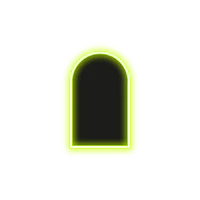 a neon sign on a black background