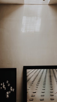a room with two tv's in it
